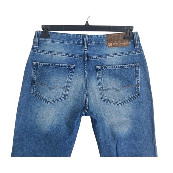 Hugo Boss Orange Blue Jeans Mens 32x30 Buttonfly Straight Leg (31x29) - Picture 6 of 12